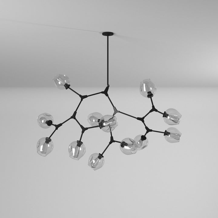 Artcraft Canada - JA14022BK - 12 Light Chandelier - Organic - Black