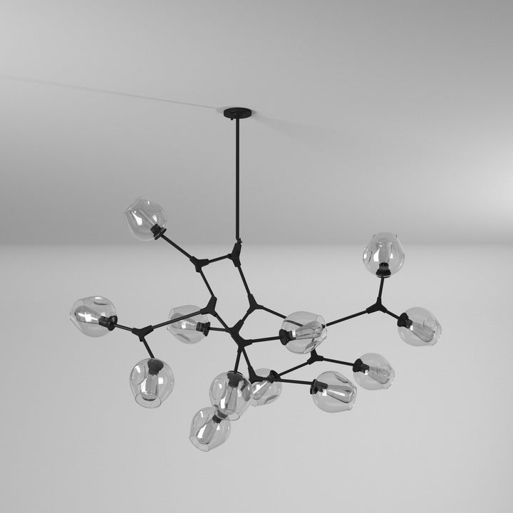 Artcraft Canada - JA14022BK - 12 Light Chandelier - Organic - Black