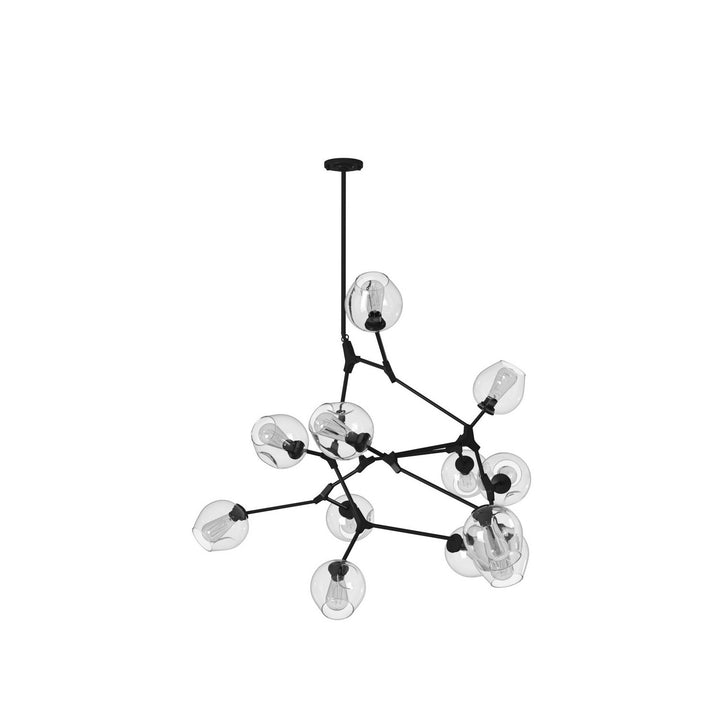 Artcraft Canada - JA14022BK - 12 Light Chandelier - Organic - Black