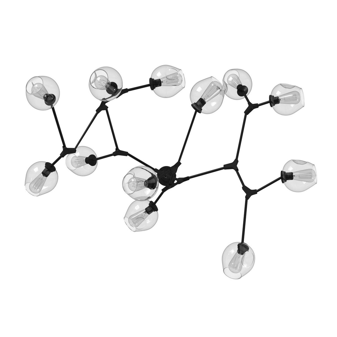 Artcraft Canada - JA14022BK - 12 Light Chandelier - Organic - Black