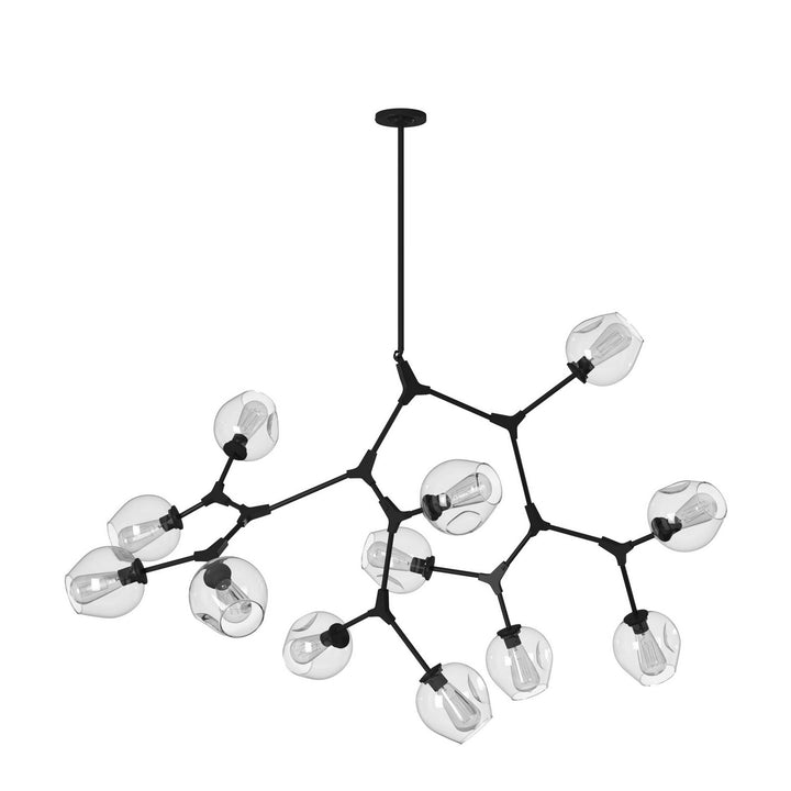 Artcraft Canada - JA14022BK - 12 Light Chandelier - Organic - Black