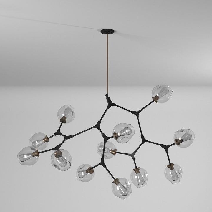 Artcraft Canada - JA14022VB - 12 Light Chandelier - Organic - Vintage Brass