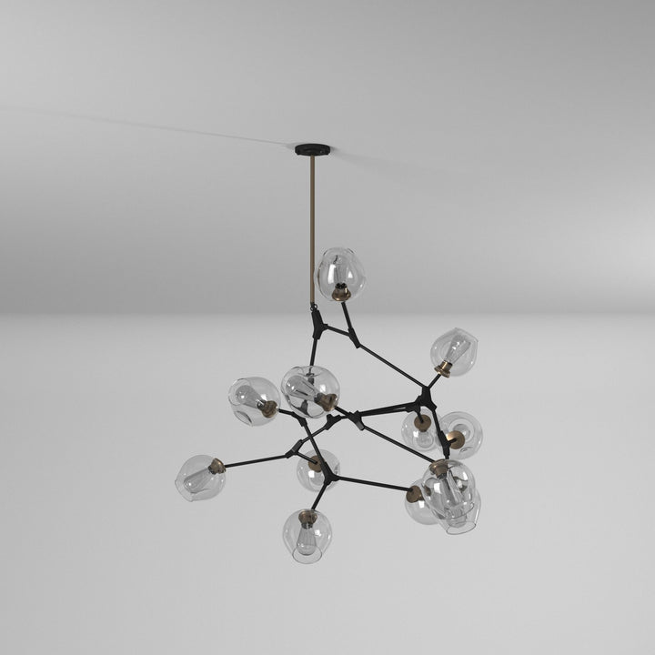 Artcraft Canada - JA14022VB - 12 Light Chandelier - Organic - Vintage Brass