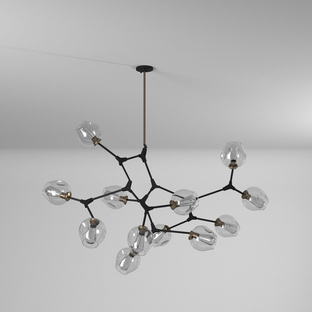 Artcraft Canada - JA14022VB - 12 Light Chandelier - Organic - Vintage Brass