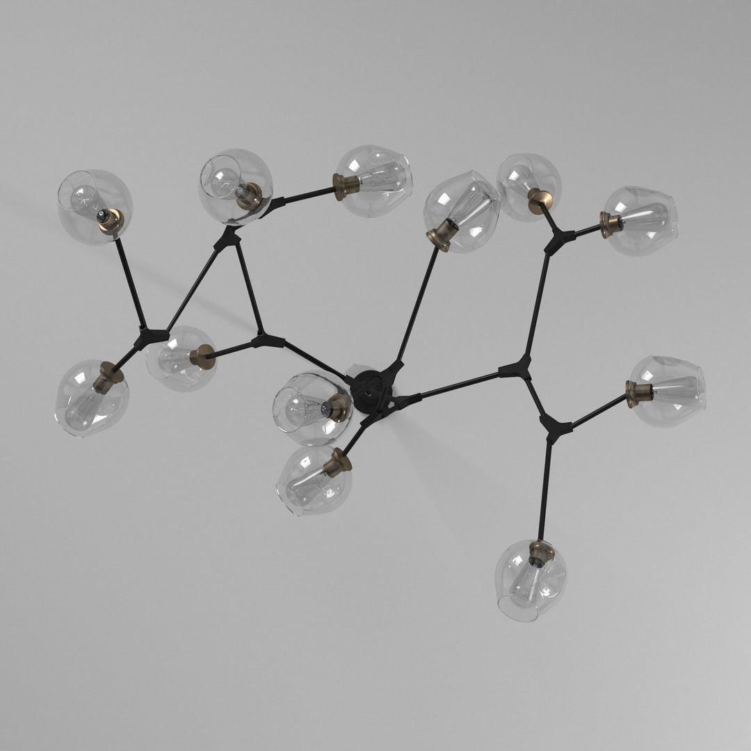 Artcraft Canada - JA14022VB - 12 Light Chandelier - Organic - Vintage Brass