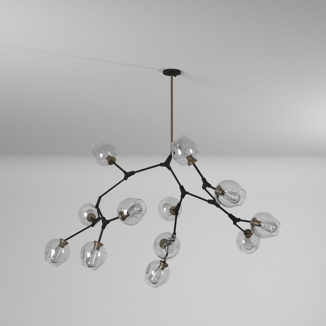 Artcraft Canada - JA14022VB - 12 Light Chandelier - Organic - Vintage Brass