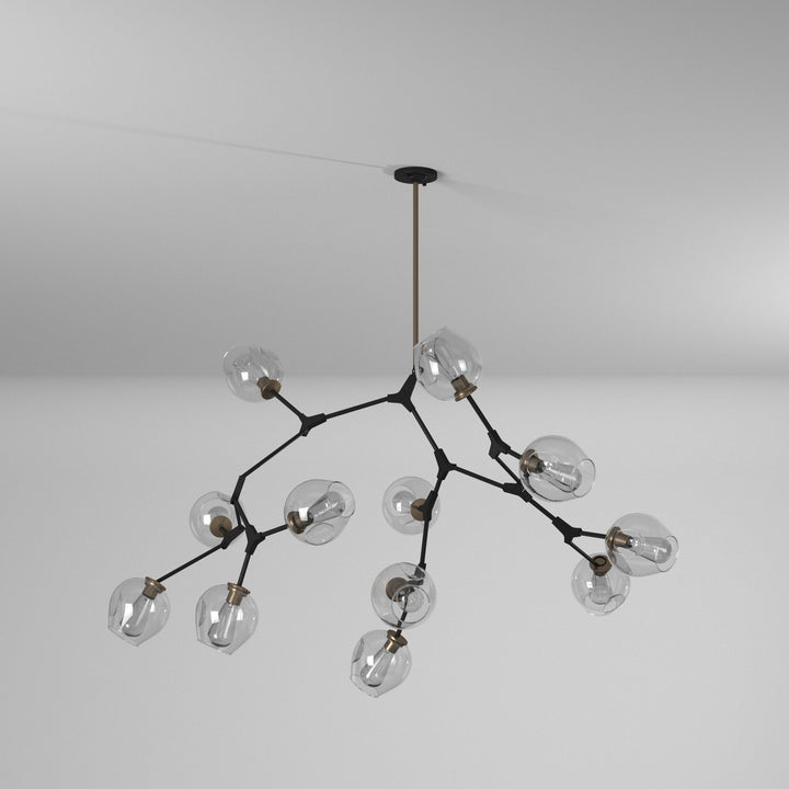 Artcraft Canada - JA14022VB - 12 Light Chandelier - Organic - Vintage Brass