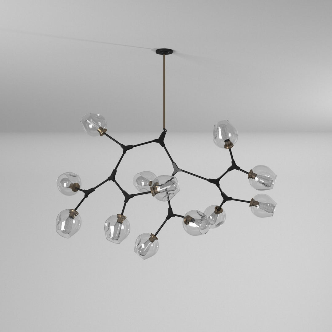 Artcraft Canada - JA14022VB - 12 Light Chandelier - Organic - Vintage Brass