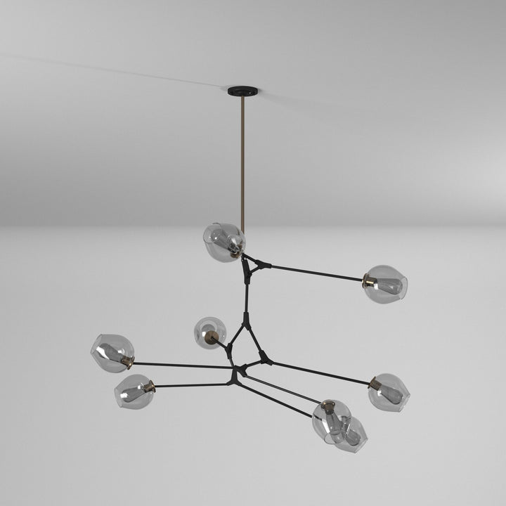 Artcraft Canada - JA14028VB - Eight Light Chandelier - Organic - Vintage Brass