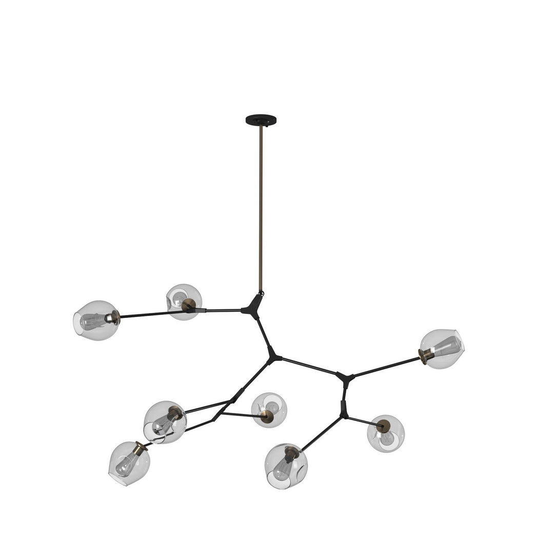 Artcraft Canada - JA14028VB - Eight Light Chandelier - Organic - Vintage Brass