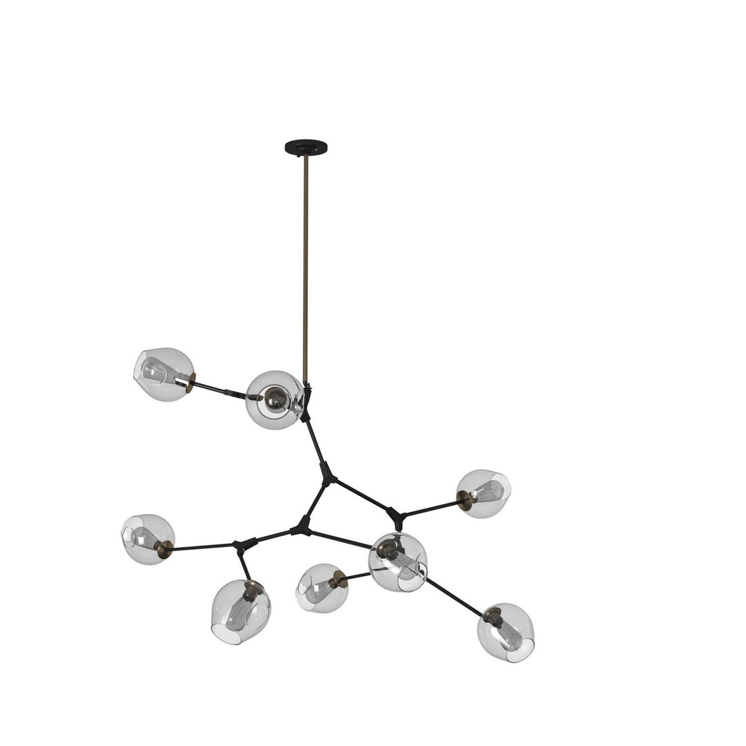 Artcraft Canada - JA14028VB - Eight Light Chandelier - Organic - Vintage Brass