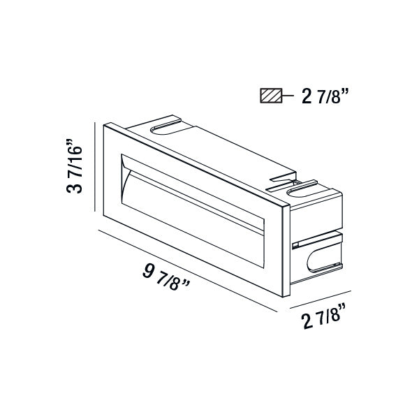 Eurofase Canada - 31576-017 - ODIA,OD,LED INWALL,8.5W,MARINE - ODIA - Marine Grey