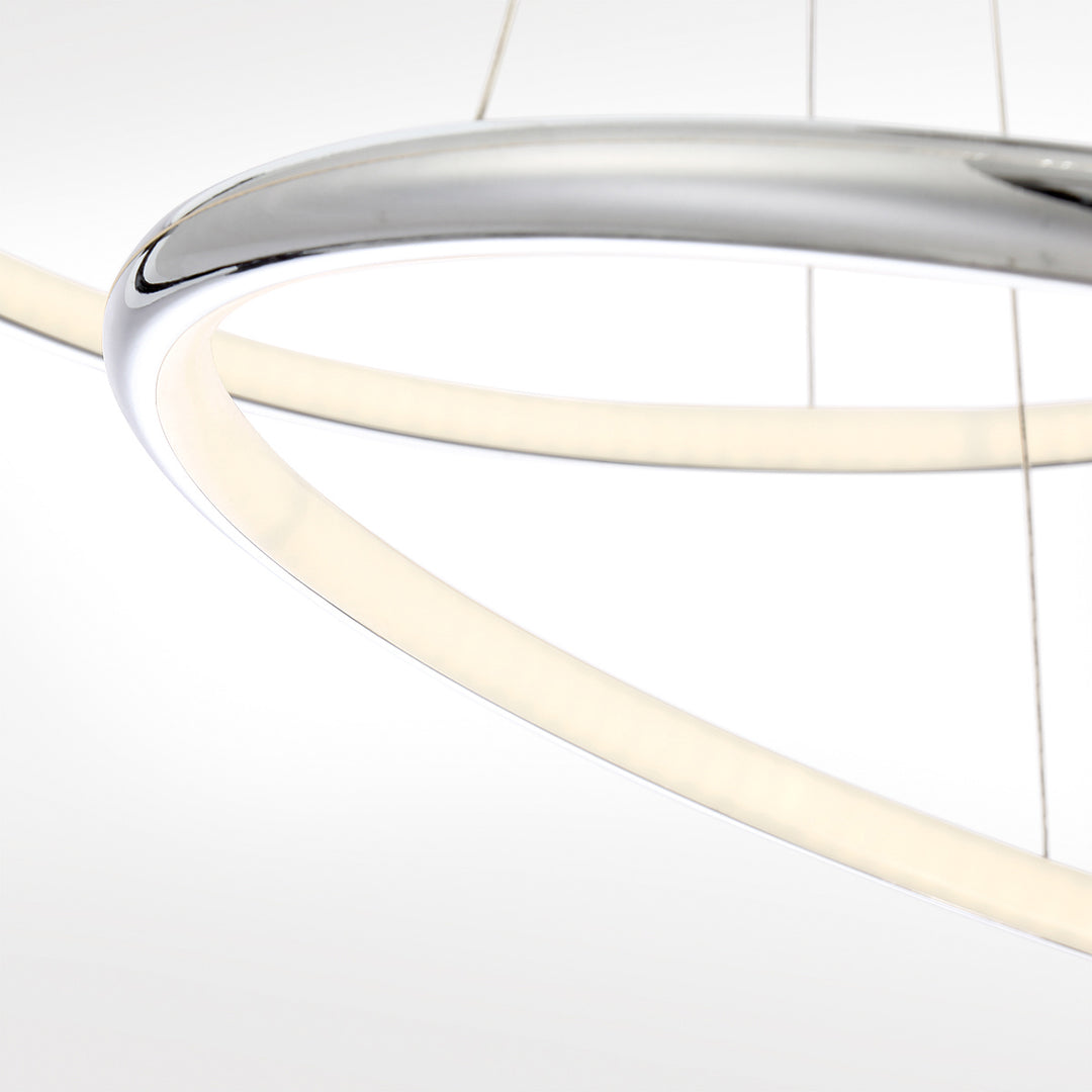 Eurofase Canada - 31861-014 - VALLEY-CHD-2LT-32IN-CHR-WH - VALLEY - Chrome