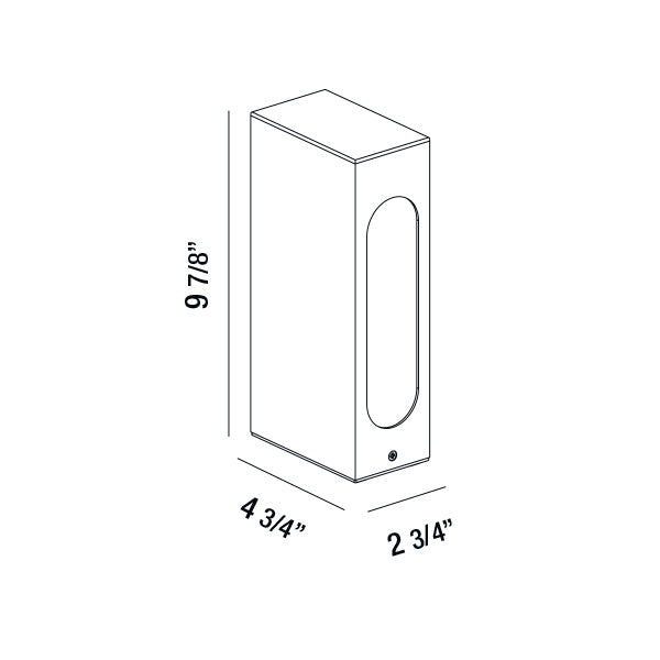Eurofase Canada - 31913-027 - LED BOLLARD,1X7W,10IN,GRAPHITE - ARCHITECTURAL OUTDOOR - Graphite Grey