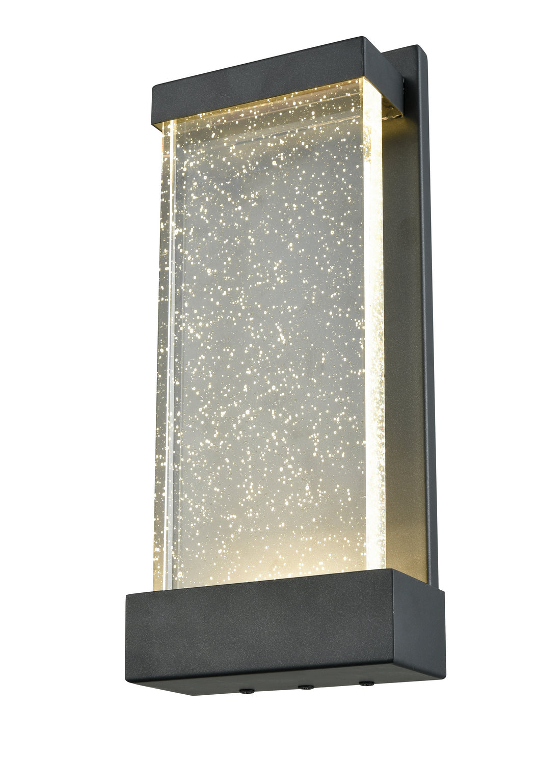 DVI Canada - DVP23972BK-SDY - LED Outdoor Wall Sconce - Nieuport Ac Led Outdoor - Black w/Clear Seedy Glass