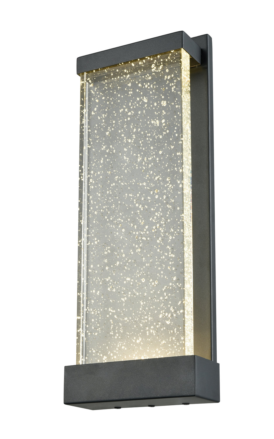 DVI Canada - DVP23973BK-SDY - LED Outdoor Wall Sconce - Nieuport Ac Led Outdoor - Black w/Clear Seedy Glass