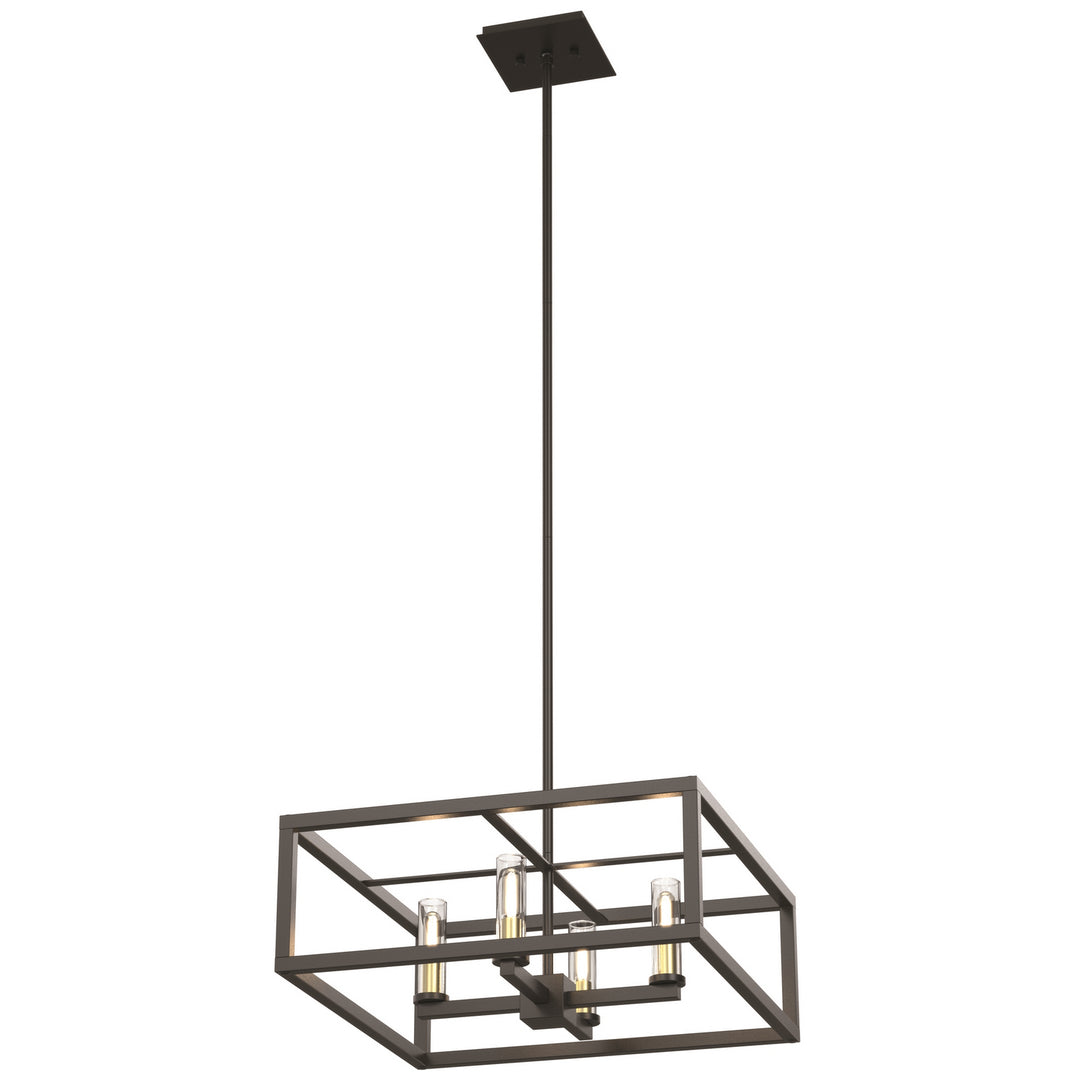 DVI Canada - DVP28120MF/GR-CL - Four Light Pendant - Sambre - Multiple Finishes And Graphite w/Clear Glass