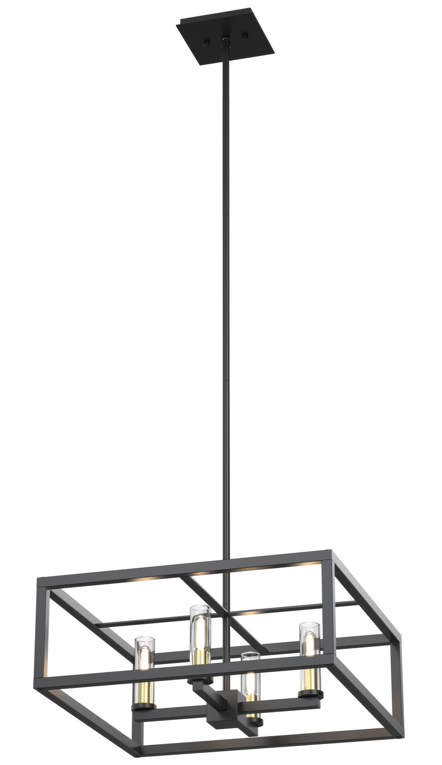 DVI Canada - DVP28120MF/GR-CL - Four Light Pendant - Sambre - Multiple Finishes And Graphite w/Clear Glass