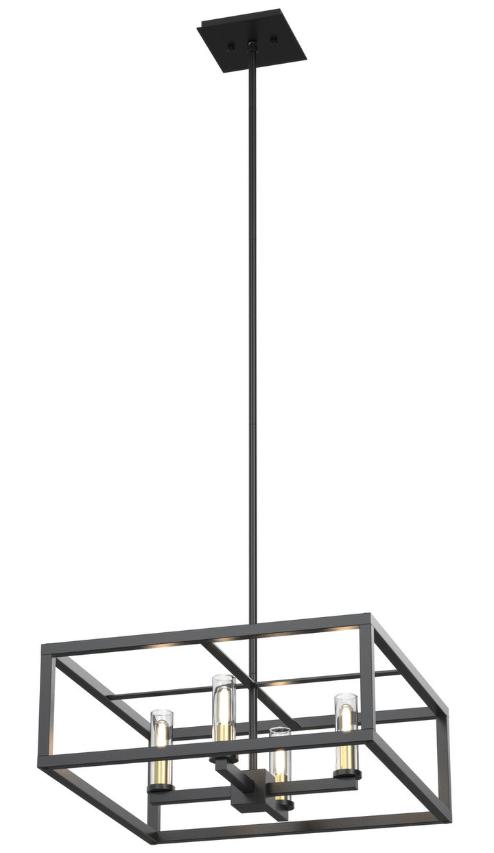 DVI Canada - DVP28120MF/GR-CL - Four Light Pendant - Sambre - Multiple Finishes And Graphite w/Clear Glass