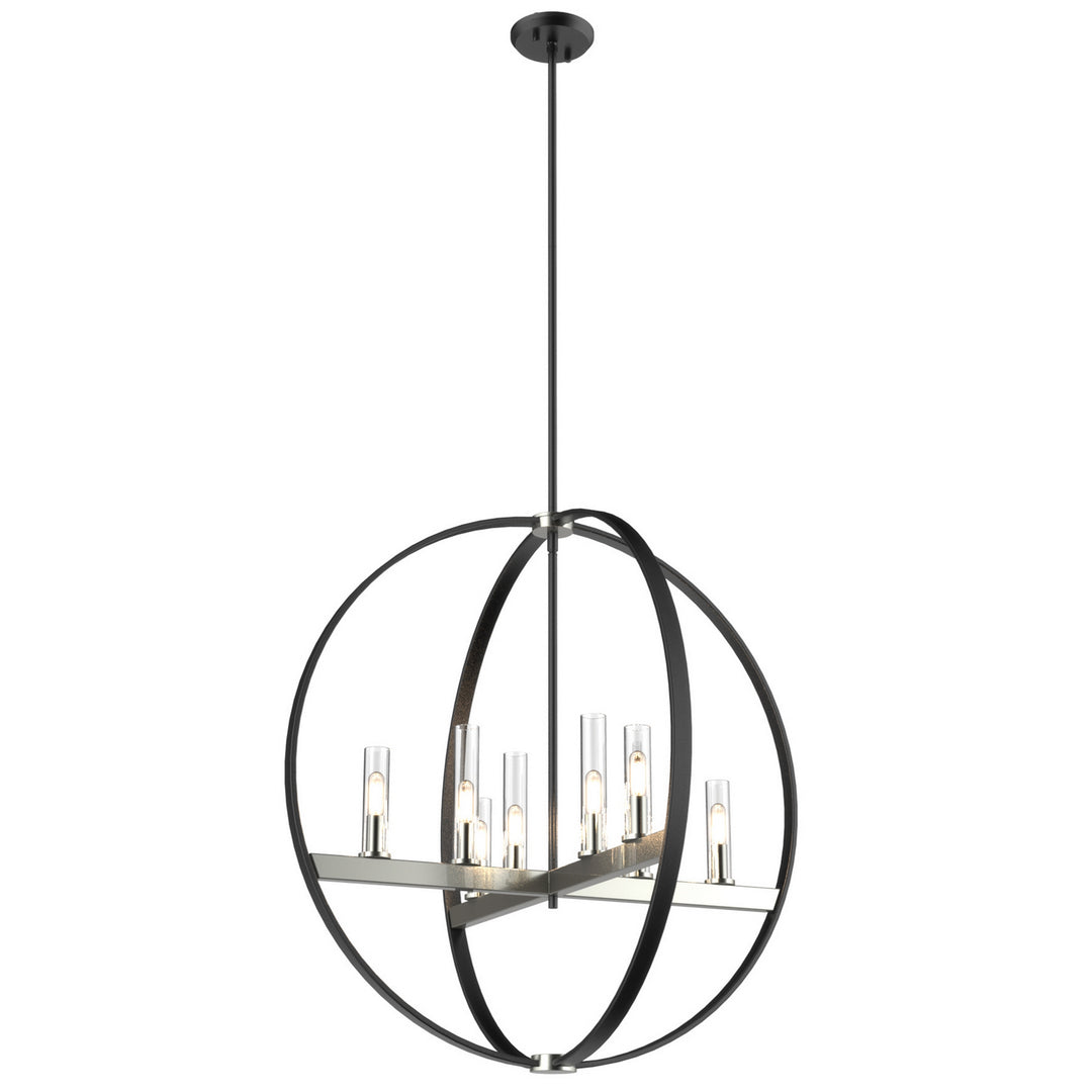DVI Canada - DVP28850SN/GR-CL - Eight Light Pendant - Mont Royal - Satin Nickel And Graphite w/Clear Glass
