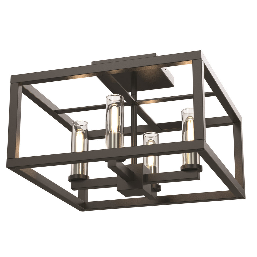 DVI Canada - DVP28112MF/GR-CL - Four Light Semi-Flush Mount - Sambre - Multiple Finishes And Graphite w/Clear Glass