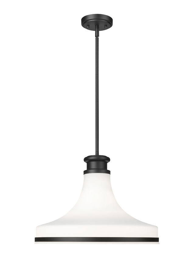Reznor Matte Black 18" Pendant Z-Lite Canada