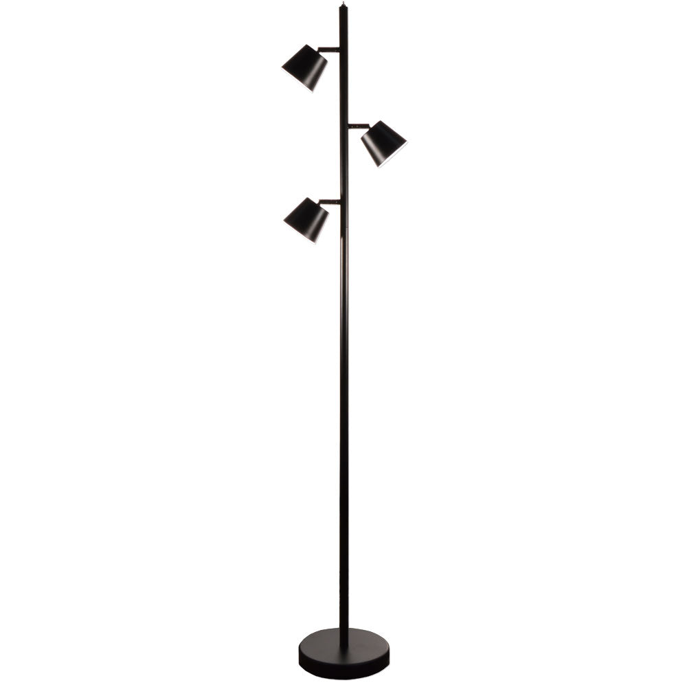 Modern LED Floor Lamp in Black - available from The Lighting Shoppe, trusted by Canadian homeowners
