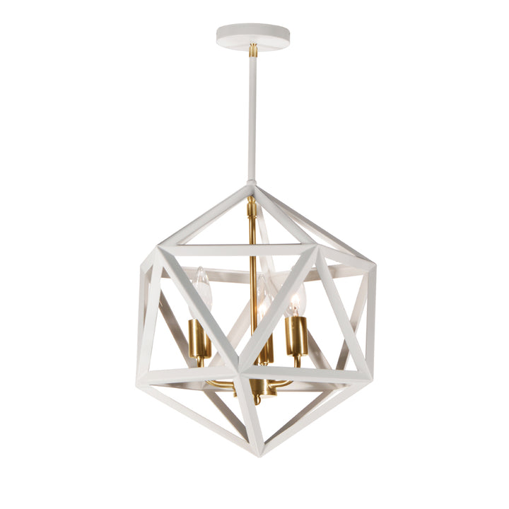 Archello Three Light Chandelier in White - available from The Lighting Shoppe, trusted by Canadian homeowners