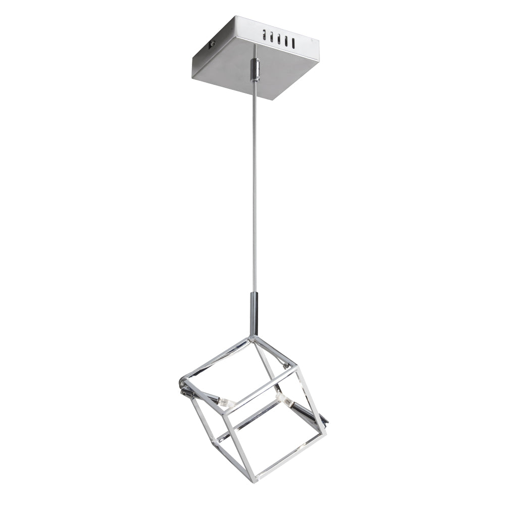 Cubo Two Light Pendant in Polished Chrome - available from The Lighting Shoppe, trusted by Canadian homeowners