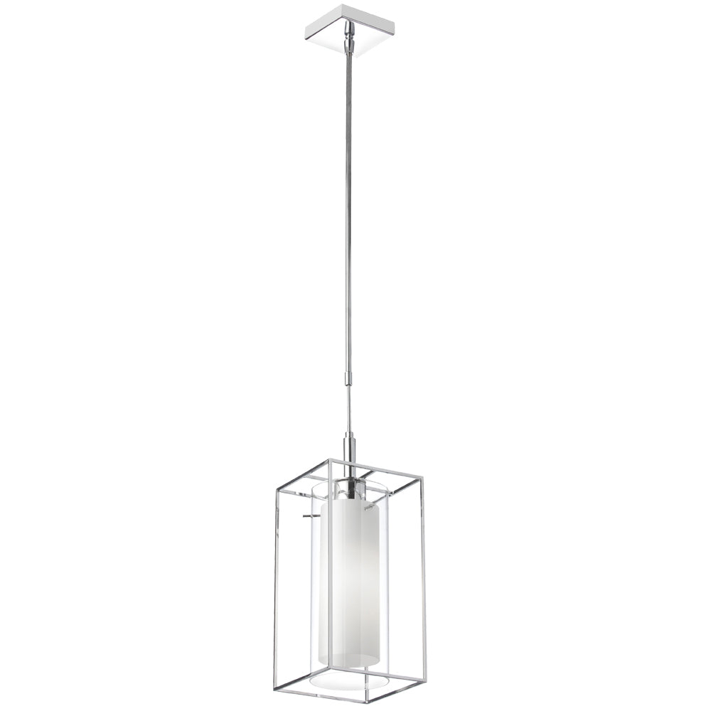 Cubo One Light Pendant in Polished Chrome - available from The Lighting Shoppe, trusted by Canadian homeowners