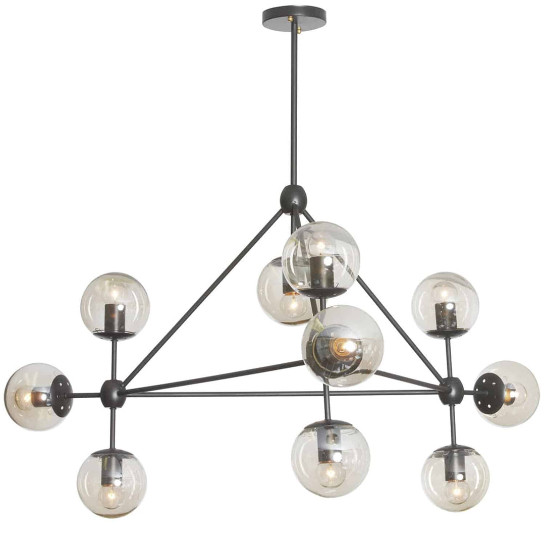 Domi Ten Light Chandelier in Black - available from The Lighting Shoppe, trusted by Canadian homeowners