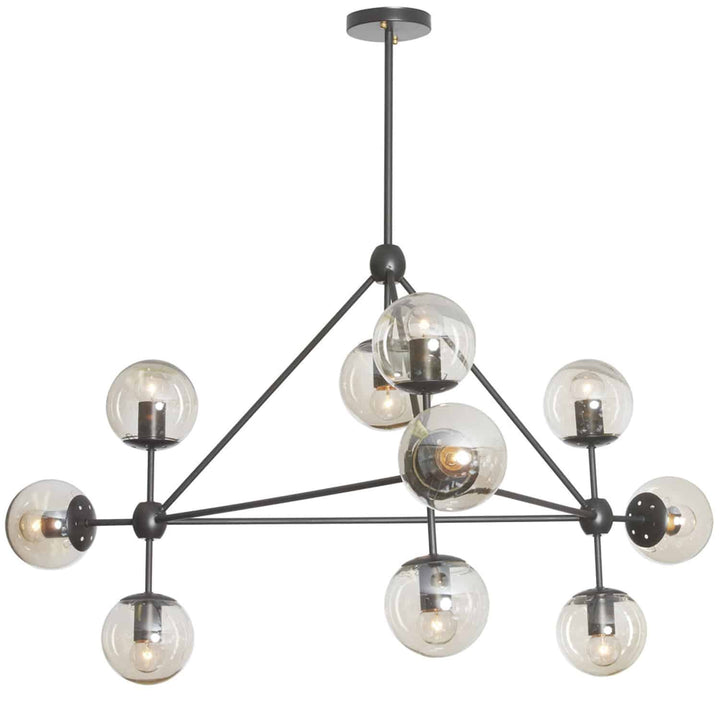 Domi Ten Light Chandelier in Black - available from The Lighting Shoppe, trusted by Canadian homeowners