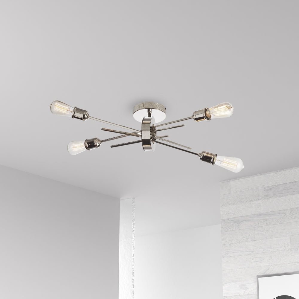 Dainolite Canada - NEB-194W-BC - Four Light Wall Sconce - Nebraska - Polished Chrome