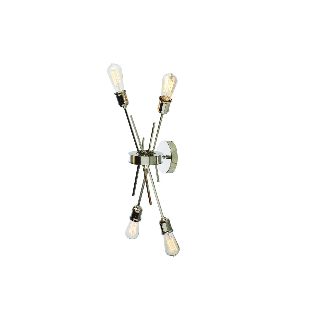Nebraska Four Light Wall Sconce in Polished Chrome - available from The Lighting Shoppe, trusted by Canadian homeowners