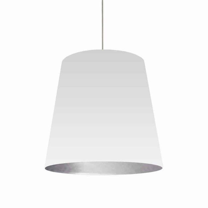 Oversized Drum One Light Pendant in White - available from The Lighting Shoppe, trusted by Canadian homeowners