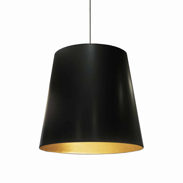 Oversized Drum One Light Pendant in Black - available from The Lighting Shoppe, trusted by Canadian homeowners