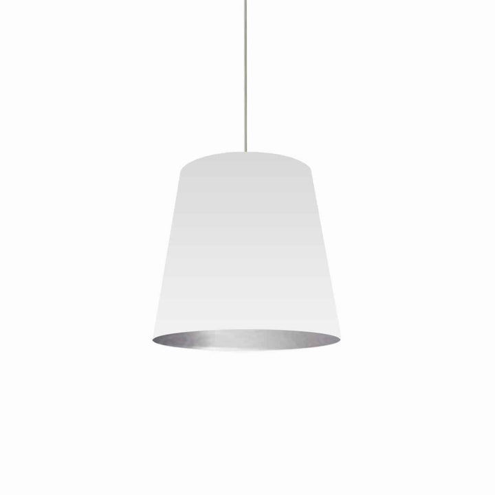 Oversized Drum One Light Pendant in White - available from The Lighting Shoppe, trusted by Canadian homeowners