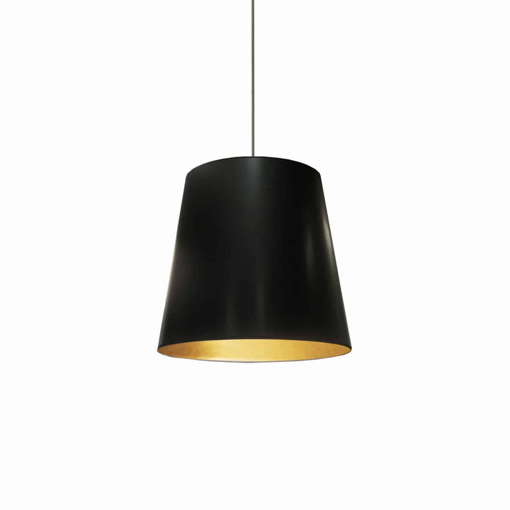 Oversized Drum One Light Pendant in Black - available from The Lighting Shoppe, trusted by Canadian homeowners