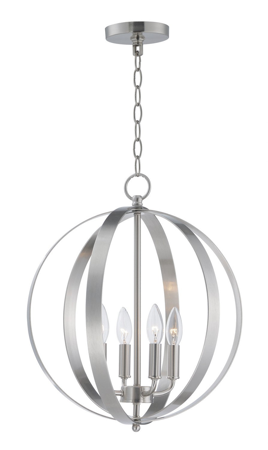 Maxim - 10031SN - Four Light Chandelier - Provident - Satin Nickel