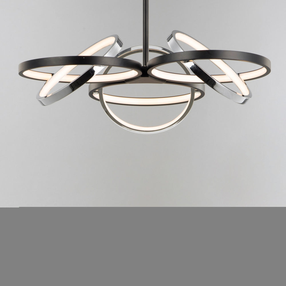 ET2 - E24787-BKPC - LED Pendant - Gyro II - Black / Polished Chrome