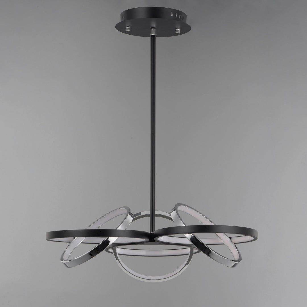 ET2 - E24787-BKPC - LED Pendant - Gyro II - Black / Polished Chrome