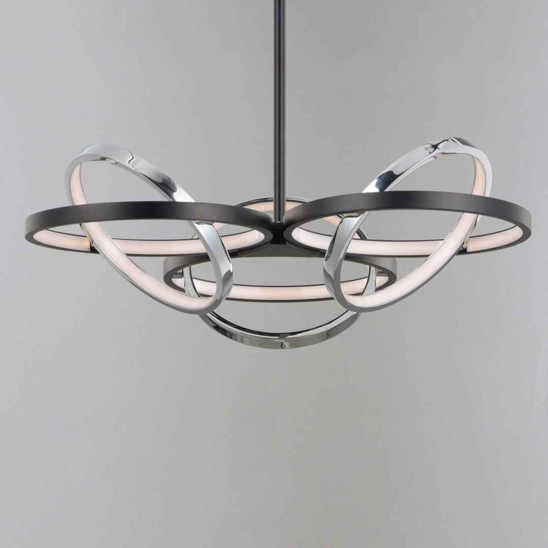 ET2 - E24787-BKPC - LED Pendant - Gyro II - Black / Polished Chrome
