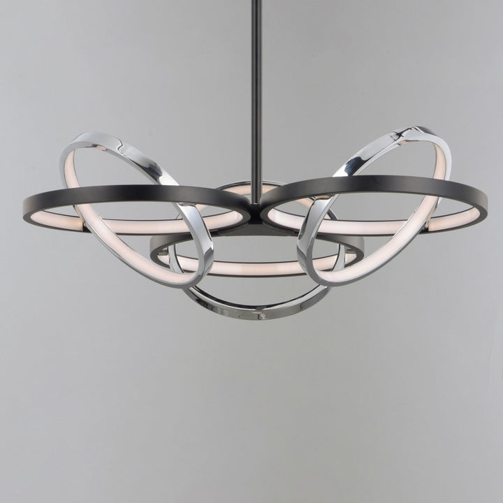 ET2 - E24787-BKPC - LED Pendant - Gyro II - Black / Polished Chrome