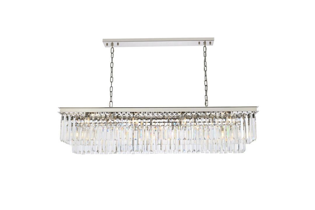 Elegant Lighting - 1232D60PN/RC - 12 Light Chandelier - Sydney - Polished nickel