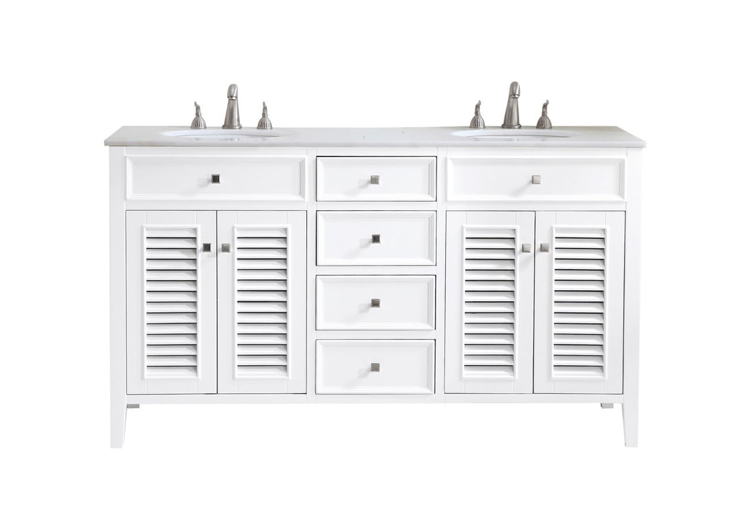 Cape Cod Double Bathroom Vanity Set in white - available from The Lighting Shoppe, trusted by Canadian homeowners
