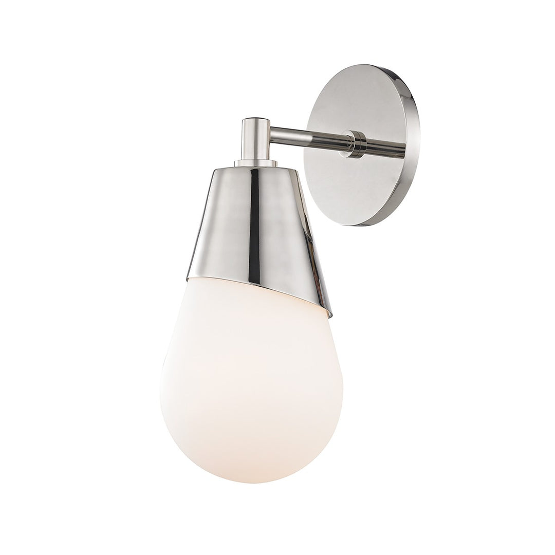Cora One Light Wall Sconce in Polished Nickel - available from The Lighting Shoppe, trusted by Canadian homeowners