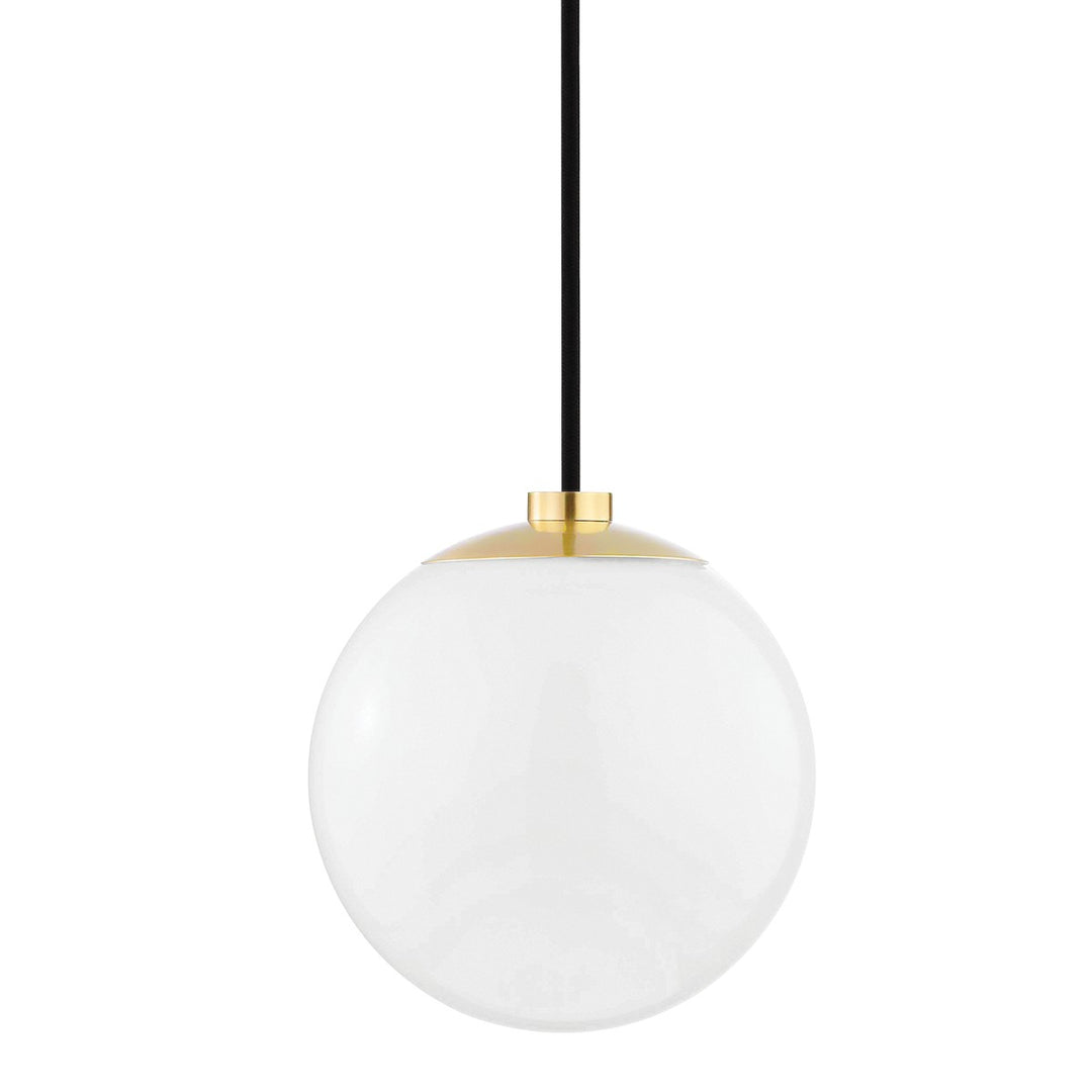 Stella One Light Pendant in Aged Brass - available from The Lighting Shoppe, trusted by Canadian homeowners