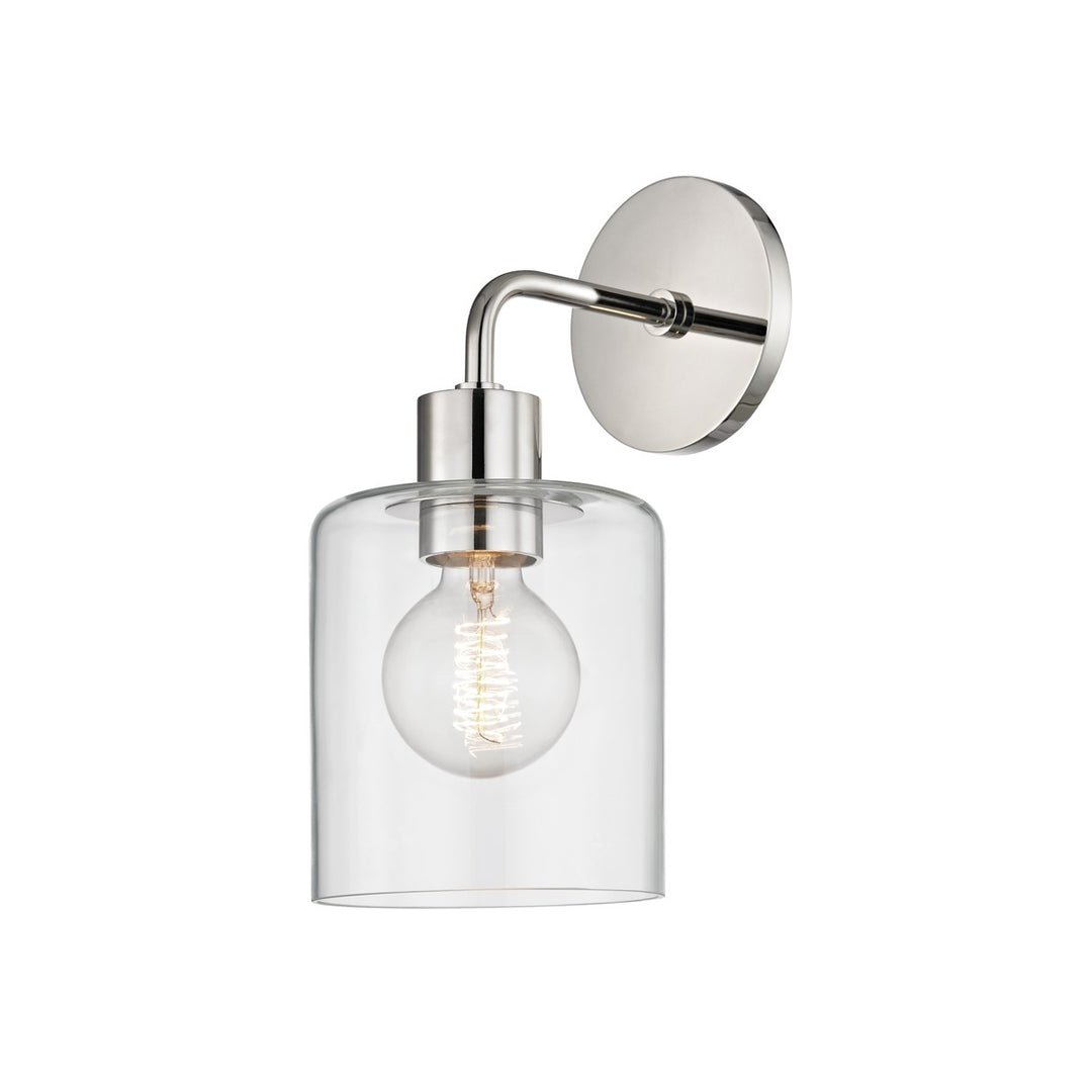 Neko One Light Wall Sconce in Polished Nickel - available from The Lighting Shoppe, trusted by Canadian homeowners