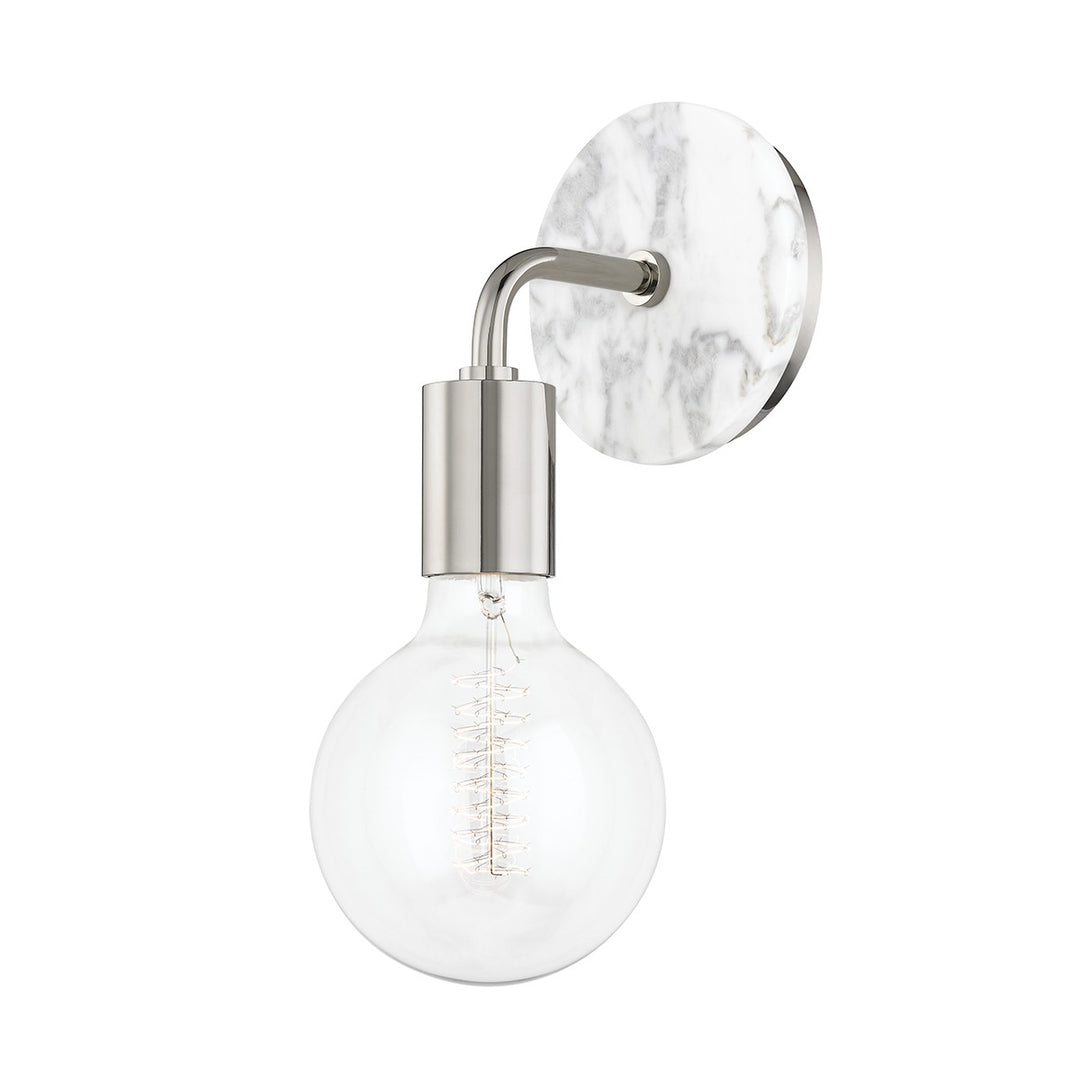 Chloe One Light Wall Sconce in Polished Nickel - available from The Lighting Shoppe, trusted by Canadian homeowners