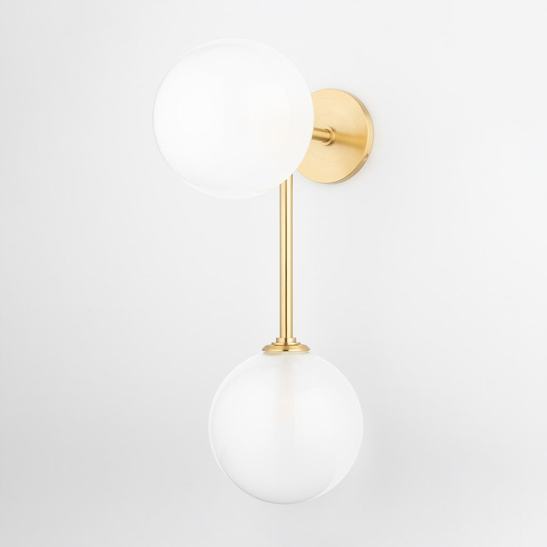 Ashleigh LED Wall Sconce in Aged Brass - available from The Lighting Shoppe, trusted by Canadian homeowners